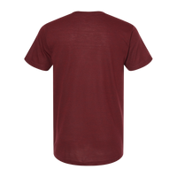 Tultex Men's Tri-Blend T-Shirt, Cardinal Tri Blend, Back view