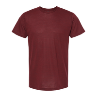 Tultex Men's Tri-Blend T-Shirt, Cardinal Tri Blend, Front view