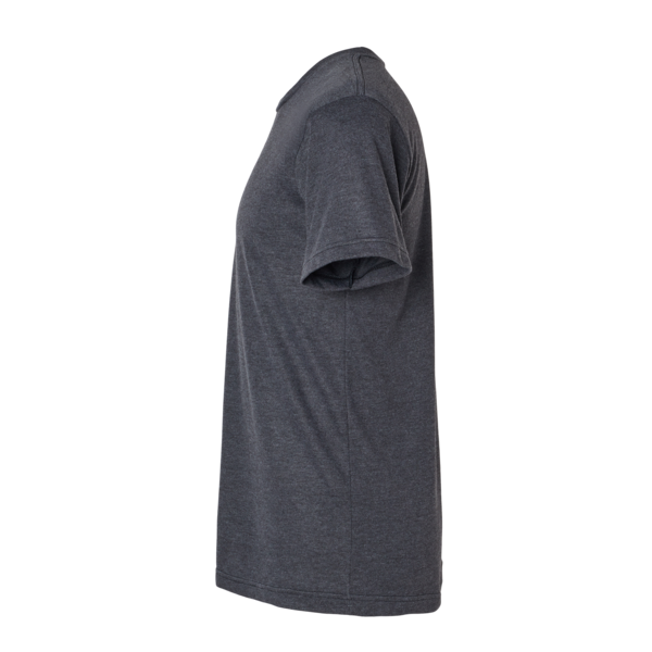 Tultex Men's Tri-Blend T-Shirt, Graphite Tri Blend, Left Sleeve view