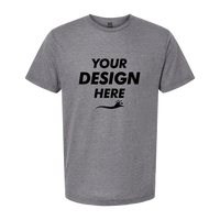 Tultex Men's Tri-Blend T-Shirt, Heather Tri Blend, Front view, Mockup