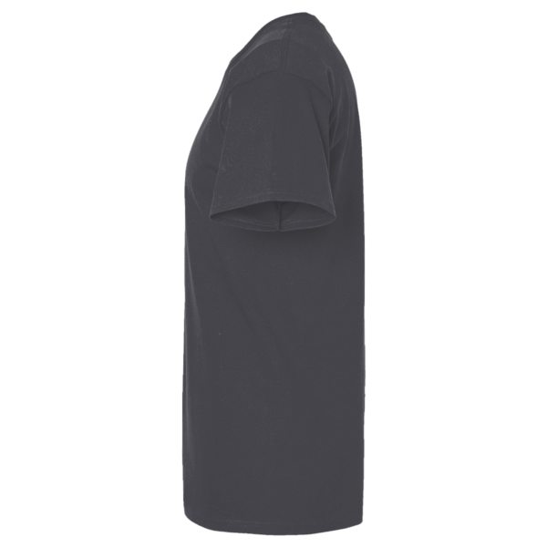 Tultex Unisex Combed CVC T-Shirt, Heather Dark Grey, Left Sleeve view