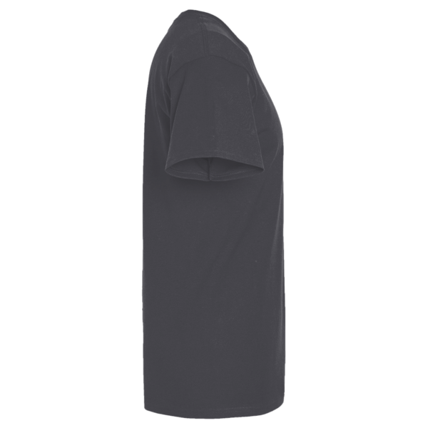 Tultex Unisex Combed CVC T-Shirt, Heather Dark Grey, Right Sleeve view