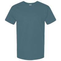 Tultex Unisex Combed CVC T-Shirt, Heather Deep Teal, Front view