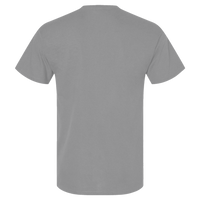 Tultex Unisex Combed CVC T-Shirt, Heather Grey, Back view