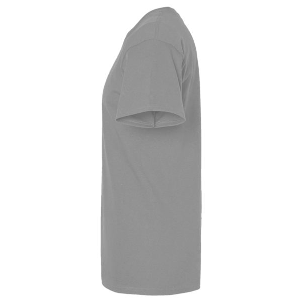 Tultex Unisex Combed CVC T-Shirt, Heather Grey, Left Sleeve view