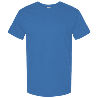 Tultex Unisex Combed CVC T-Shirt, Heather Royal, Front view