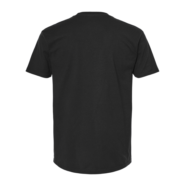 Tultex Unisex Heavyweight Jersey Pocket T-Shirt, Black, Back view