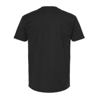 Tultex Unisex Heavyweight Jersey Pocket T-Shirt, Black, Back view