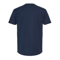 Tultex Unisex Heavyweight Jersey Pocket T-Shirt, Navy, Back view