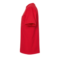 Tultex Unisex Heavyweight Jersey Pocket T-Shirt, Red, Left Sleeve view