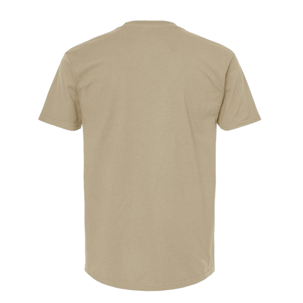 Tultex Unisex Heavyweight Jersey Pocket T-Shirt, Sand, Back view