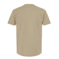 Tultex Unisex Heavyweight Jersey Pocket T-Shirt, Sand, Back view
