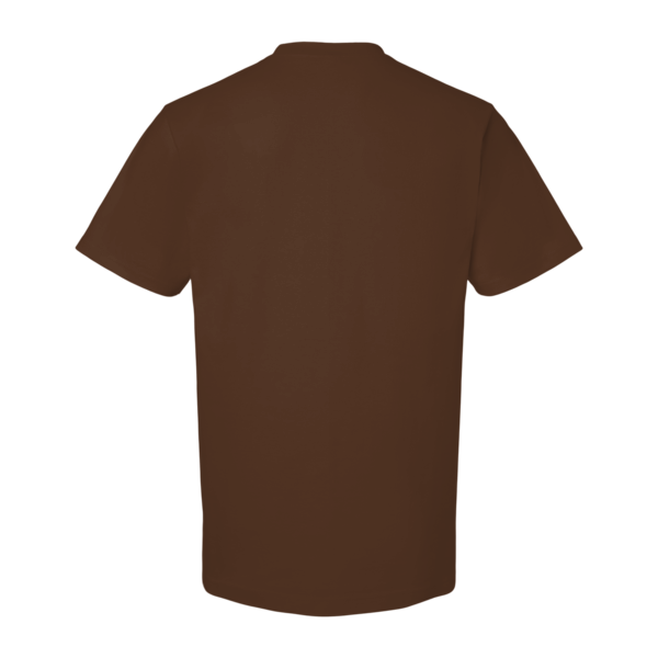 Tultex Unisex Heavyweight Street T-Shirt, Brown, Back view