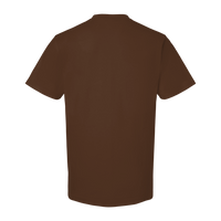 Tultex Unisex Heavyweight Street T-Shirt, Brown, Back view