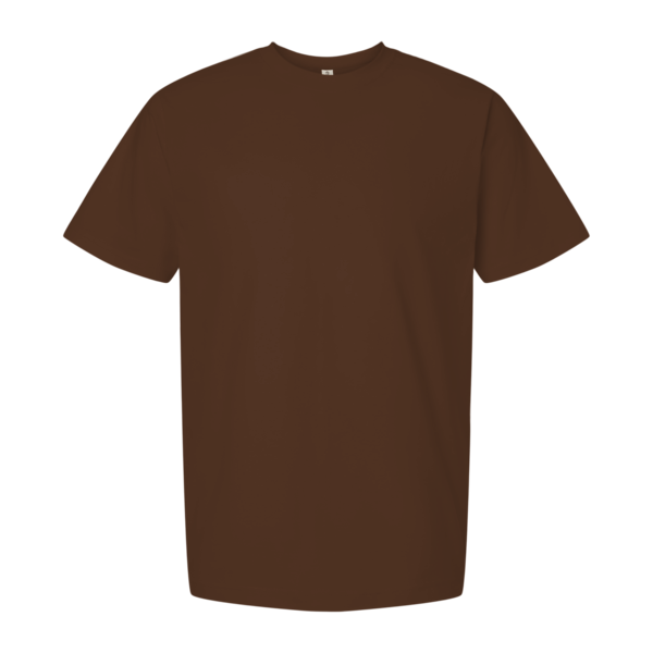 Tultex Unisex Heavyweight Street T-Shirt, Brown, Front view