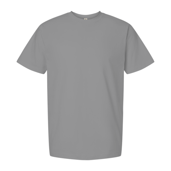 Tultex Unisex Heavyweight Street T-Shirt, Heather Grey, Front view
