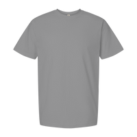 Tultex Unisex Heavyweight Street T-Shirt, Heather Grey, Front view