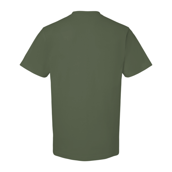 Tultex Unisex Heavyweight Street T-Shirt, Military Green, Back view
