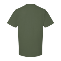 Tultex Unisex Heavyweight Street T-Shirt, Military Green, Back view