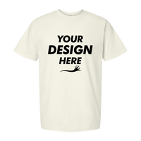 Tultex Unisex Heavyweight Street T-Shirt, Natural, Front view, Mockup