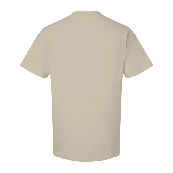 Tultex Unisex Heavyweight Street T-Shirt, Sand, Back view