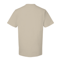 Tultex Unisex Heavyweight Street T-Shirt, Sand, Back view