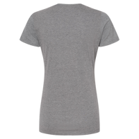 Tultex Women's Premium Cotton Blend T-Shirt, Athletic Heather, Back view