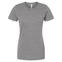 Tultex Women's Premium Cotton Blend T-Shirt, Athletic Heather, Front view