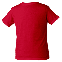 Tultex Youth Heavyweight Jersey T-Shirt, Red, Back view