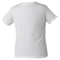 Tultex Youth Heavyweight Jersey T-Shirt, White, Back view