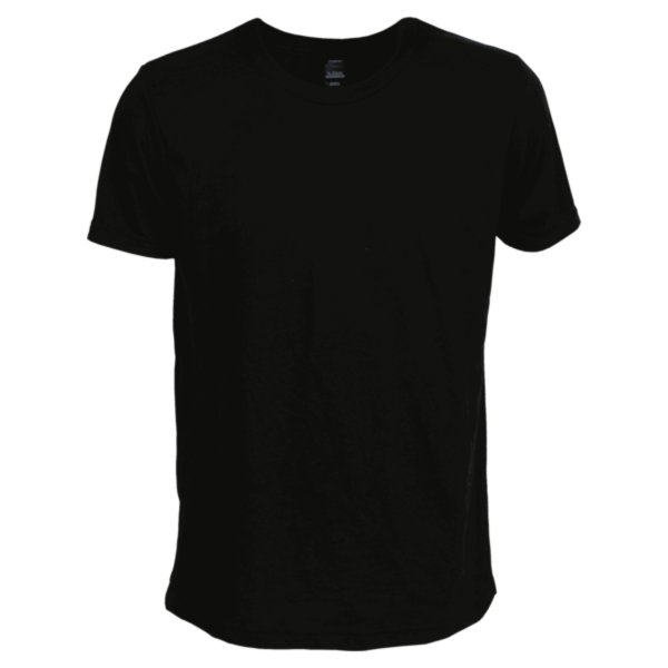 Tultex Youth Poly-Rich T-Shirt, Black, Front view