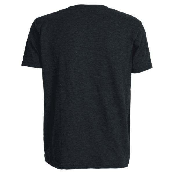 Tultex Youth Poly-Rich T-Shirt, Heather Navy, Back view