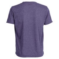 Tultex Youth Poly-Rich T-Shirt, Heather Purple, Back view