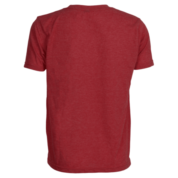 Tultex Youth Poly-Rich T-Shirt, Heather Red, Back view