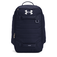 Under Armour Contain Laptop Backpack 2.0, Midnight Navy / Metallic Silver, Front view