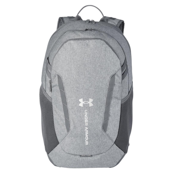 Under Armour Hustle Backpack 6.0, Castlerock, Front view