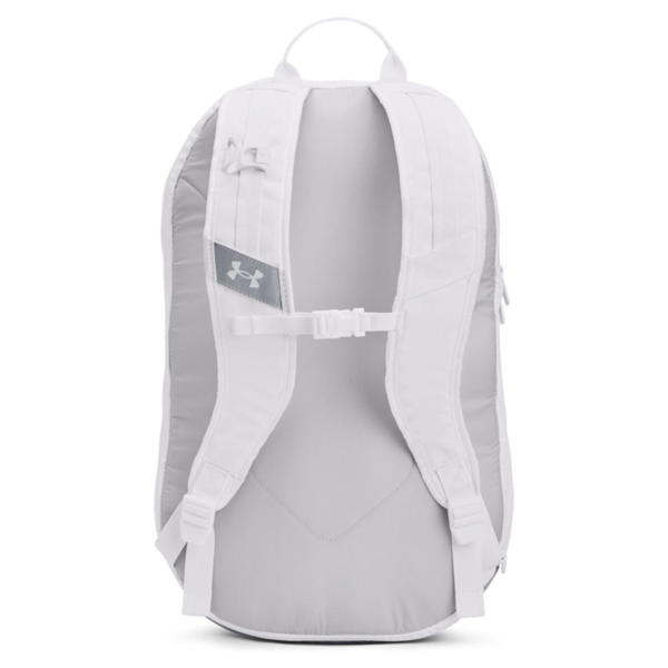 Under Armour Hustle Backpack 6.0, White, Back view