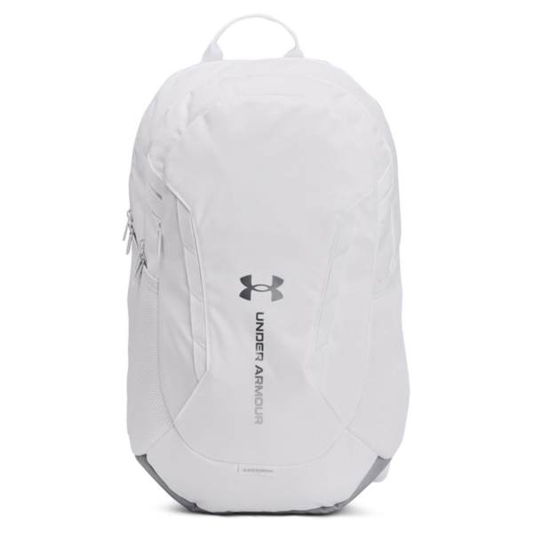 Under Armour Hustle Backpack 6.0, White, Front view