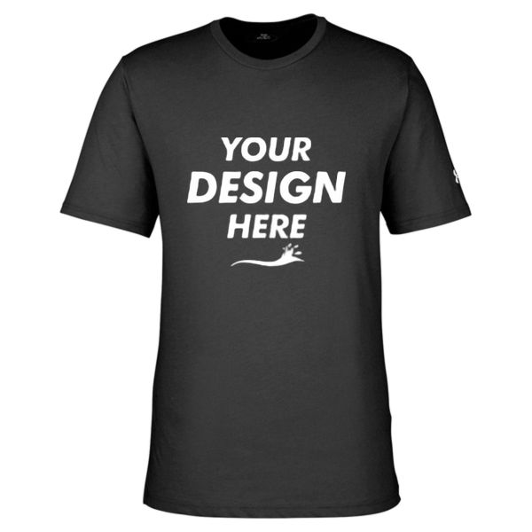 Under Armour Men's Athletic 2.0 T-Shirt, Black / White, Front view, Mockup