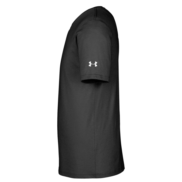 Under Armour Men's Athletic 2.0 T-Shirt, Black / White, Left Sleeve view
