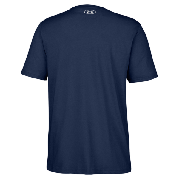 Under Armour Men's Athletic 2.0 T-Shirt, Midnight Navy / White, Back view