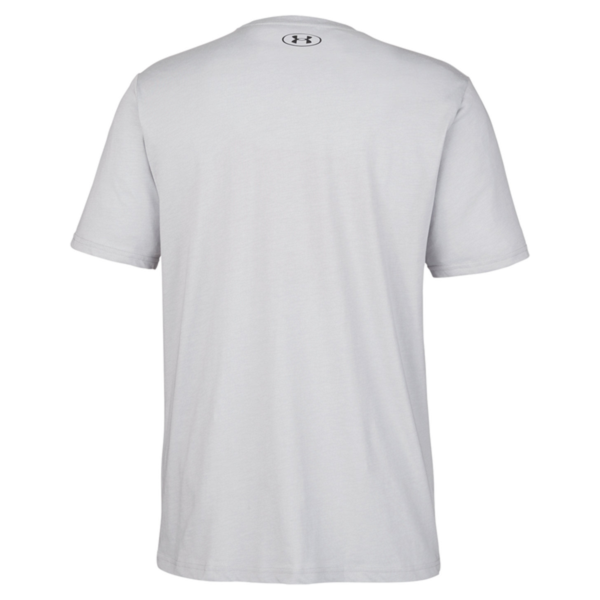 Under Armour Men's Athletic 2.0 T-Shirt, Mod Grey Medium Heather / Black, Back view