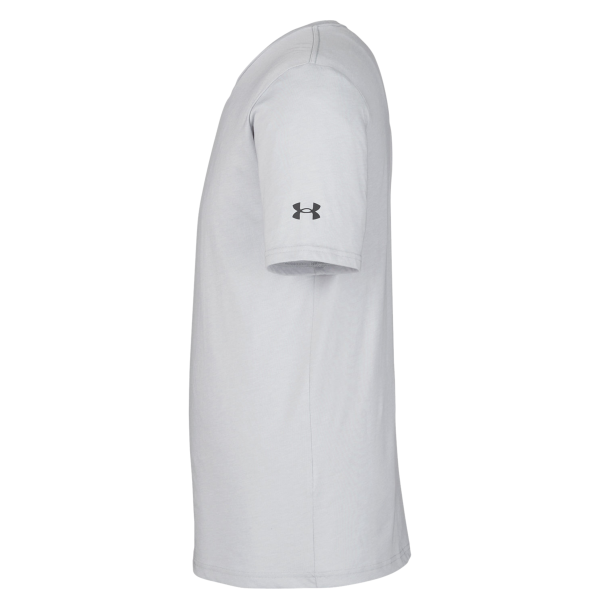 Under Armour Men's Athletic 2.0 T-Shirt, Mod Grey Medium Heather / Black, Left Sleeve view