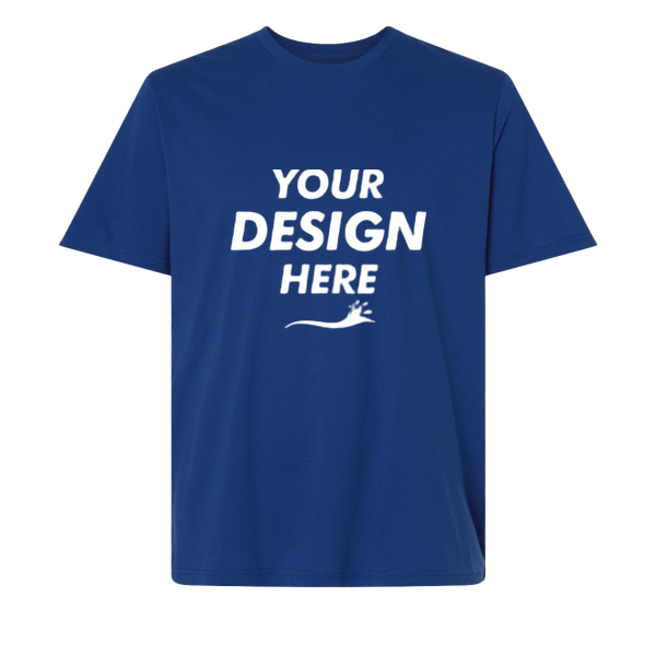 Under Armour Men's Athletic 2.0 T-Shirt, Royal / White, Front view, Mockup