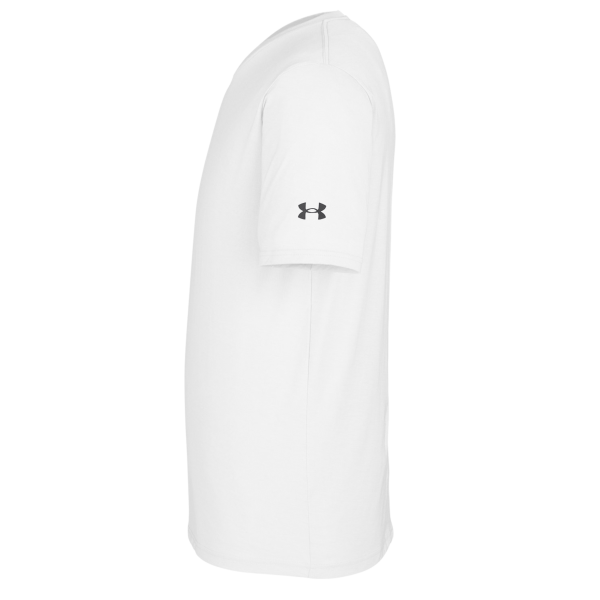 Under Armour Men's Athletic 2.0 T-Shirt, White / Black, Left Sleeve view