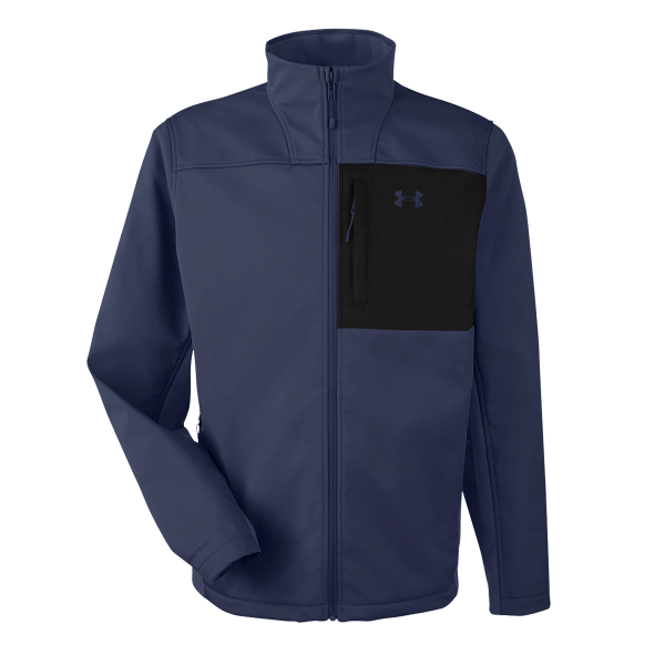 Under Armour Men's ColdGear® Infrared Shield 2.0 Jacket, Midnight Navy / Midnight Navy, Front view