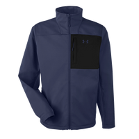 Under Armour Men's ColdGear® Infrared Shield 2.0 Jacket, Midnight Navy / Midnight Navy, Front view