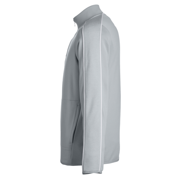Under Armour Men's Command 2.0 Quarter-Zip Pullover, Mod Grey / White, Left Sleeve view