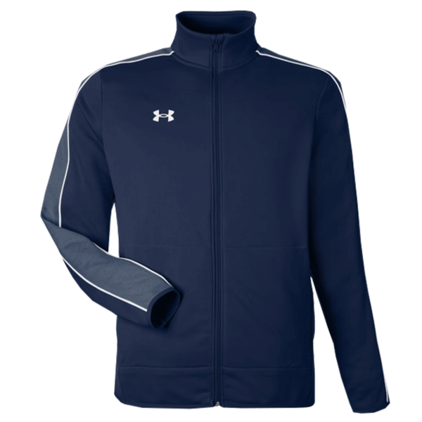 Under Armour Men's Command Full-Zip 2.0 Jacket, Midnight Navy / White, Front view