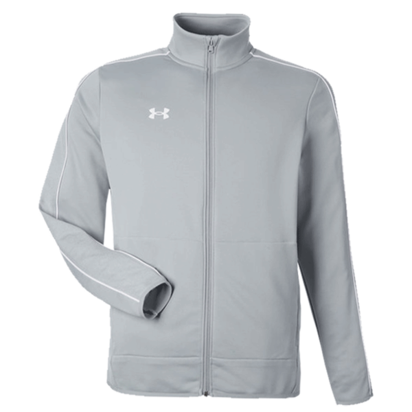 Under Armour Men's Command Full-Zip 2.0 Jacket, Mod Grey / White, Front view
